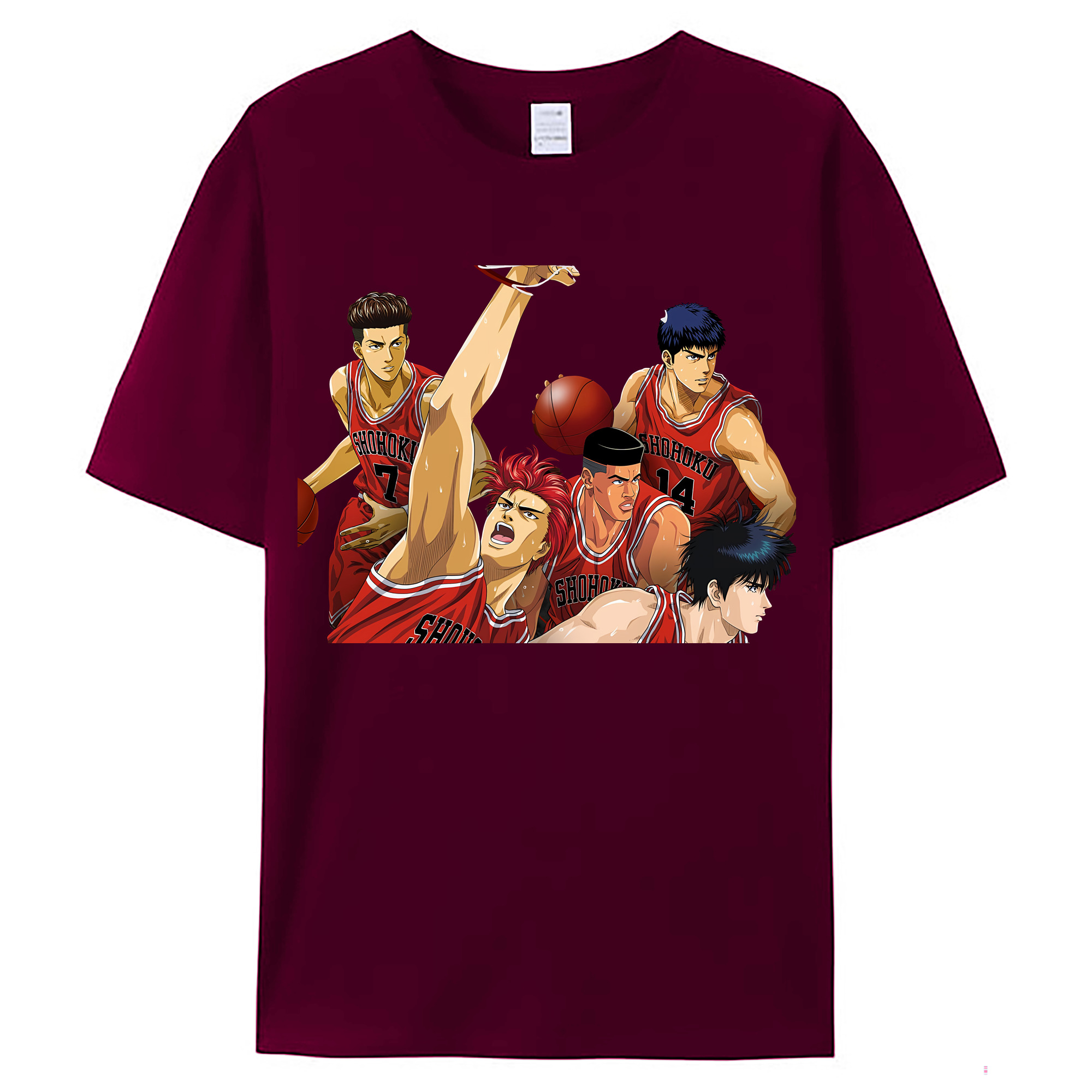 （画像用） SLAM DUNK／スラムダンク レディースカジュアルプリントTシャツ（綿100％）